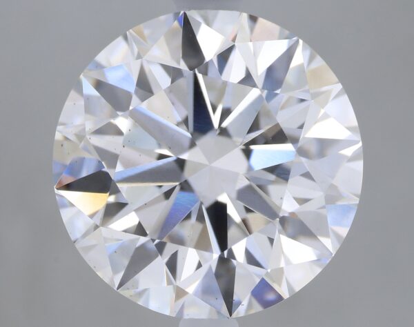 3.09 carat, E colour, VS2 clarity, Round shape, Lab Grown Diamond.