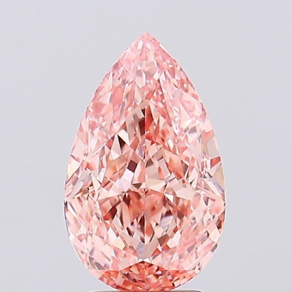 3.5 carat,  colour, VS2 clarity, Pear shape, Lab Grown Diamond.