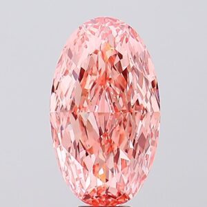 10.92 carat,  colour, VVS2 clarity, Oval shape, Lab Grown Diamond.