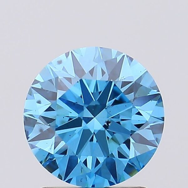 1.55 carat,  colour, SI1 clarity, Round shape, Lab Grown Diamond.