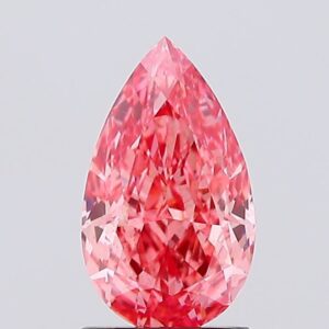 1.3 carat,  colour, VS2 clarity, Pear shape, Lab Grown Diamond.