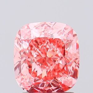2.04 carat,  colour, VS1 clarity, Cushion shape, Lab Grown Diamond.