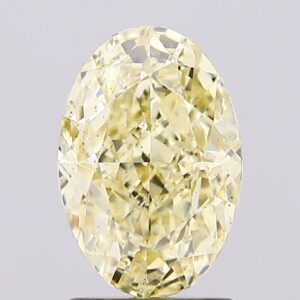 2.11 carat,  colour, SI1 clarity, Oval shape, Lab Grown Diamond.