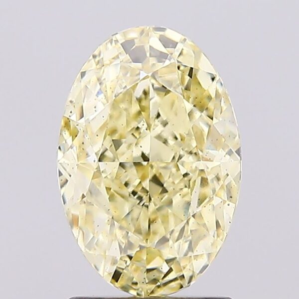 2.11 carat,  colour, SI1 clarity, Oval shape, Lab Grown Diamond.