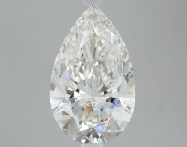 3.19 carat, G colour, VS2 clarity, Pear shape, Lab Grown Diamond.