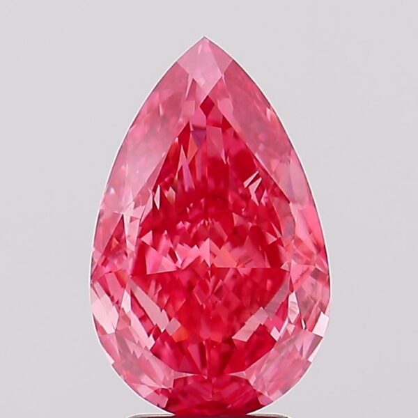 2.38 carat,  colour, VS2 clarity, Pear shape, Lab Grown Diamond.