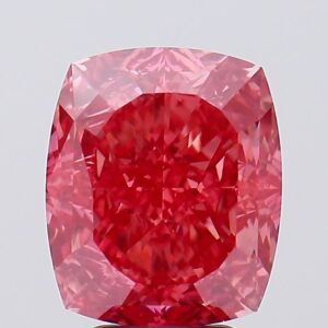 6.1 carat,  colour, VVS2 clarity, Cushion shape, Lab Grown Diamond.