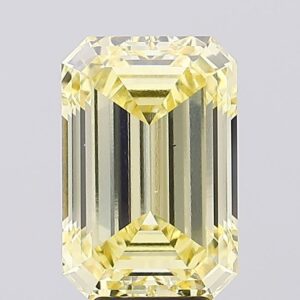 6.21 carat,  colour, VS1 clarity, Emerald shape, Lab Grown Diamond.