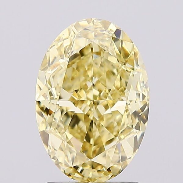 2.54 carat,  colour, VVS2 clarity, Oval shape, Lab Grown Diamond.