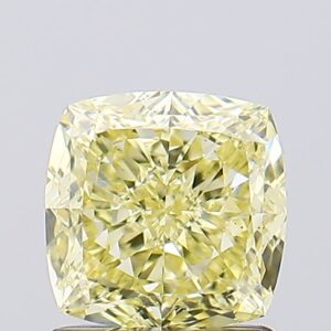1.28 carat,  colour, VS1 clarity, Cushion shape, Lab Grown Diamond.
