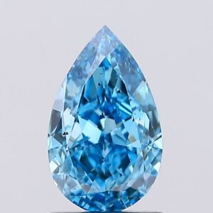 1.09 carat,  colour, SI1 clarity, Pear shape, Lab Grown Diamond.