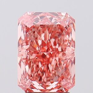 3.01 carat,  colour, VS2 clarity, Radiant shape, Lab Grown Diamond.