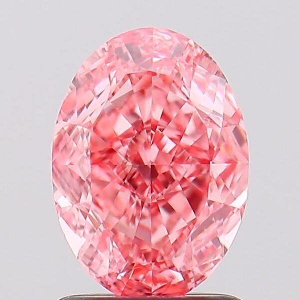 1.66 carat,  colour, VVS2 clarity, Oval shape, Lab Grown Diamond.
