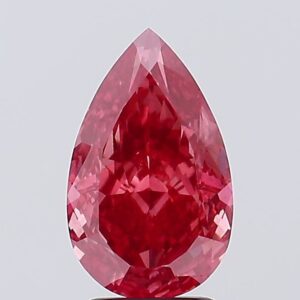 3.1 carat,  colour, SI1 clarity, Pear shape, Lab Grown Diamond.