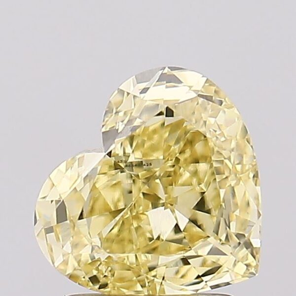 1.66 carat,  colour, VS1 clarity, Heart shape, Lab Grown Diamond.