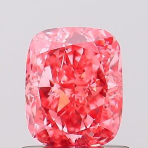 1 carat,  colour, SI1 clarity, Cushion shape, Lab Grown Diamond.