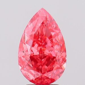 2.53 carat,  colour, VS1 clarity, Pear shape, Lab Grown Diamond.