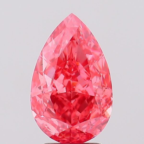 2.53 carat,  colour, VS1 clarity, Pear shape, Lab Grown Diamond.