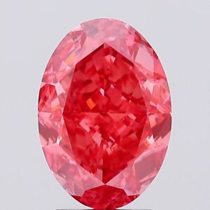 3.02 carat,  colour, VS2 clarity, Oval shape, Lab Grown Diamond.