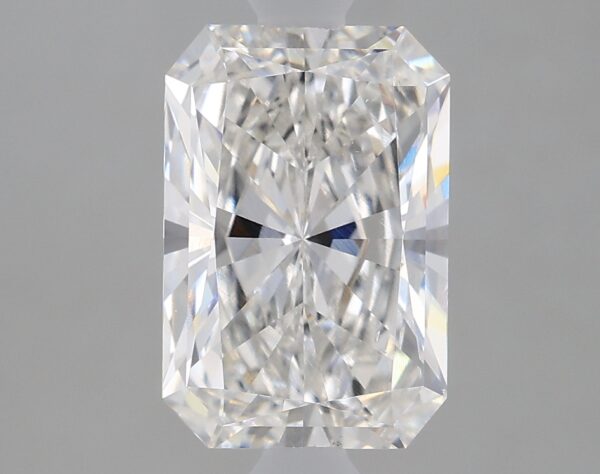 1.61 carat, F colour, VS2 clarity, Radiant shape, Lab Grown Diamond.