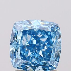 1.58 carat,  colour, SI1 clarity, Cushion shape, Lab Grown Diamond.