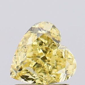 1.11 carat,  colour, VS2 clarity, Heart shape, Lab Grown Diamond.