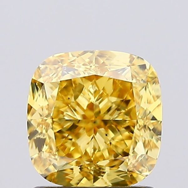 1.47 carat,  colour, SI1 clarity, Cushion shape, Lab Grown Diamond.