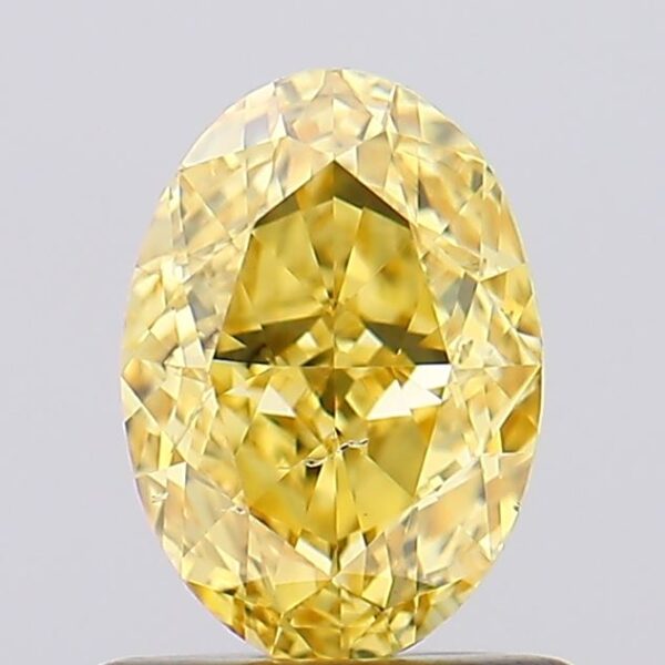 1 carat,  colour, SI1 clarity, Oval shape, Lab Grown Diamond.