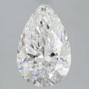 1.37 carat, E colour, VVS1 clarity, Pear shape, Lab Grown Diamond.