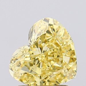 1.54 carat,  colour, SI1 clarity, Heart shape, Lab Grown Diamond.
