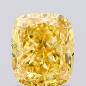 1.58 carat,  colour, VVS2 clarity, Cushion shape, Lab Grown Diamond.