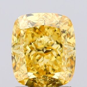 1.61 carat,  colour, VS1 clarity, Cushion shape, Lab Grown Diamond.