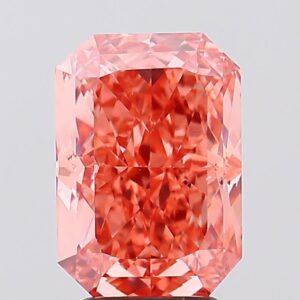 5.04 carat,  colour, VS2 clarity, Radiant shape, Lab Grown Diamond.
