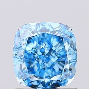 1 carat,  colour, SI1 clarity, Cushion shape, Lab Grown Diamond.