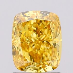 1.54 carat,  colour, VS1 clarity, Cushion shape, Lab Grown Diamond.