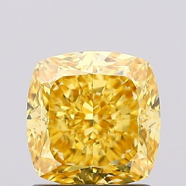 1.39 carat,  colour, VS1 clarity, Cushion shape, Lab Grown Diamond.