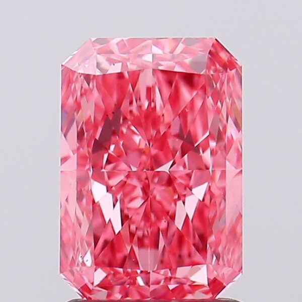 1.58 carat,  colour, VS1 clarity, Radiant shape, Lab Grown Diamond.