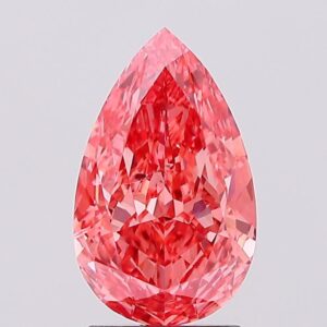 2.02 carat,  colour, SI2 clarity, Pear shape, Lab Grown Diamond.