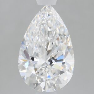 1.24 carat, D colour, VVS2 clarity, Pear shape, Lab Grown Diamond.