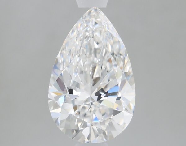 1.24 carat, D colour, VVS2 clarity, Pear shape, Lab Grown Diamond.