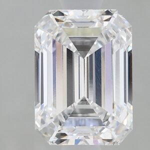 1.63 carat, D colour, VVS2 clarity, Emerald shape, Lab Grown Diamond.