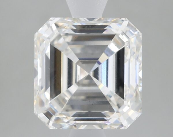 2.21 carat, F colour, VS1 clarity, Asscher shape, Lab Grown Diamond.