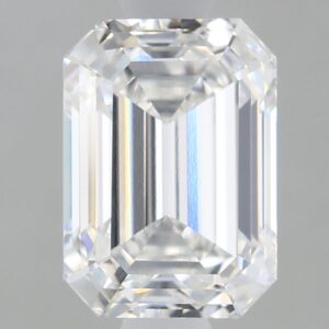 1.63 carat, D colour, VVS2 clarity, Emerald shape, Lab Grown Diamond.