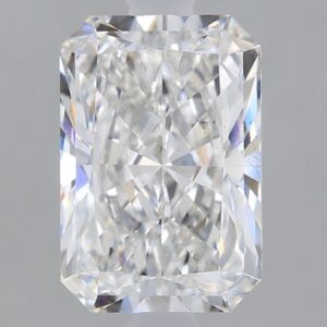 1.64 carat, F colour, VS2 clarity, Radiant shape, Lab Grown Diamond.
