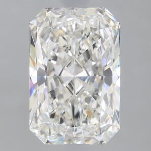 1.69 carat, F colour, VS1 clarity, Radiant shape, Lab Grown Diamond.