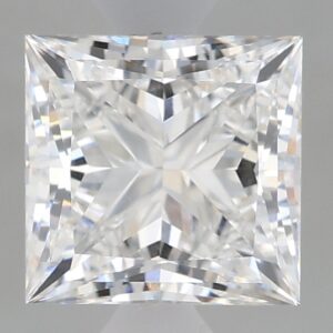 1.11 carat, E colour, VVS1 clarity, Princess shape, Lab Grown Diamond.
