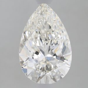 1.67 carat, F colour, VS1 clarity, Pear shape, Lab Grown Diamond.