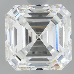 1.91 carat, F colour, VVS1 clarity, Asscher shape, Lab Grown Diamond.