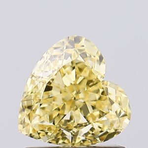 1.05 carat,  colour, VS1 clarity, Heart shape, Lab Grown Diamond.