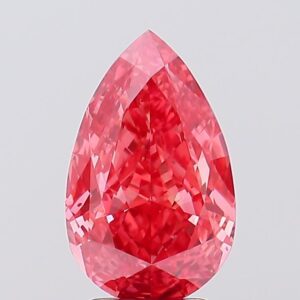 3.13 carat,  colour, VS1 clarity, Pear shape, Lab Grown Diamond.